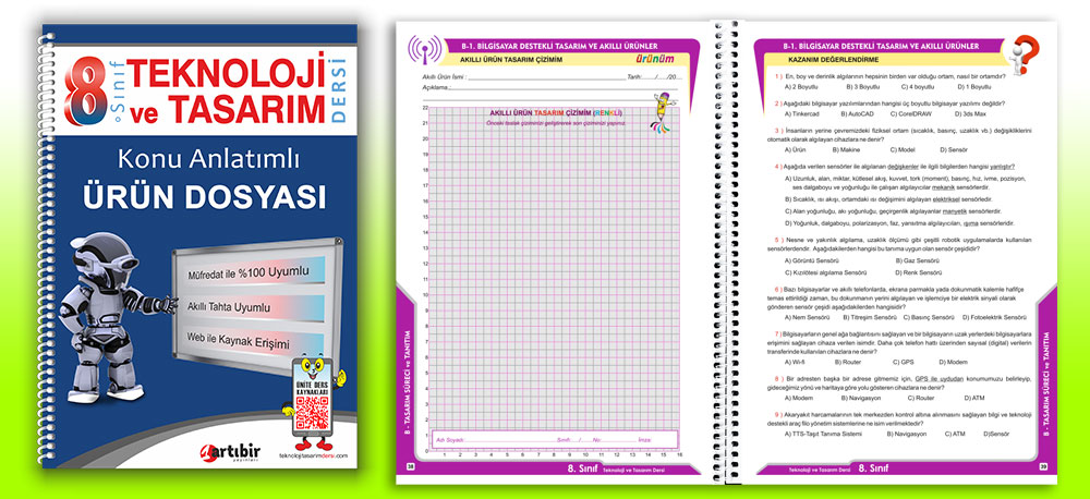 teknoloji tasarım defteri 8. sınıf