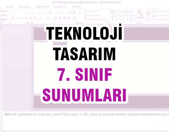 teknoloji tasarım 7. sınıf sunumları