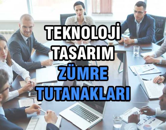 teknoloji tasarım dersi zümre tutanakları