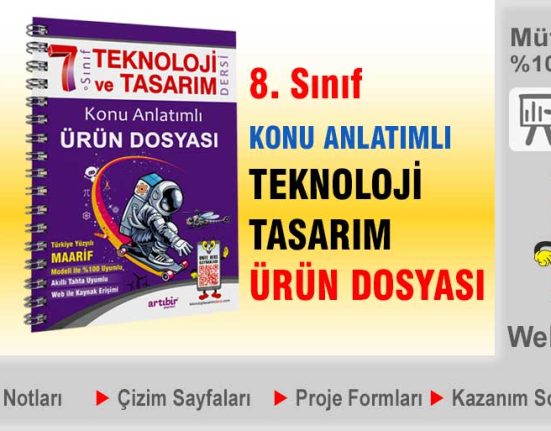 7. sınıf teknoloji tasarım dersi ürün dosyası