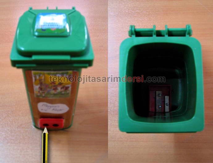 teknoloji tasarım icatları 13 kalemtraşlı mini çöp kutusu