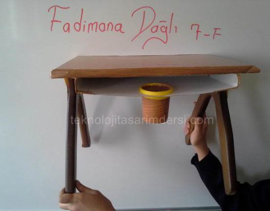 teknoloji tasarım icatları 32 çöp kutulu okul sırası