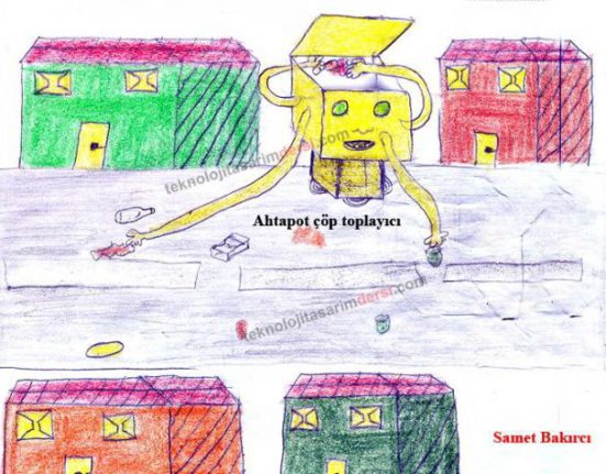Teknoloji Tasarım Projesi 6 ahtapot çöp toplayıcı