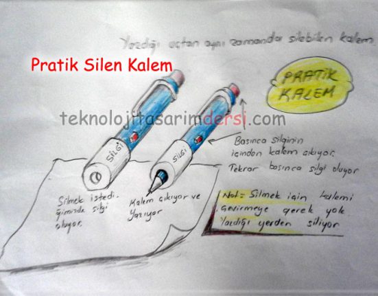 Teknoloji Tasarım Projesi 46 Pratik Silen Kalem