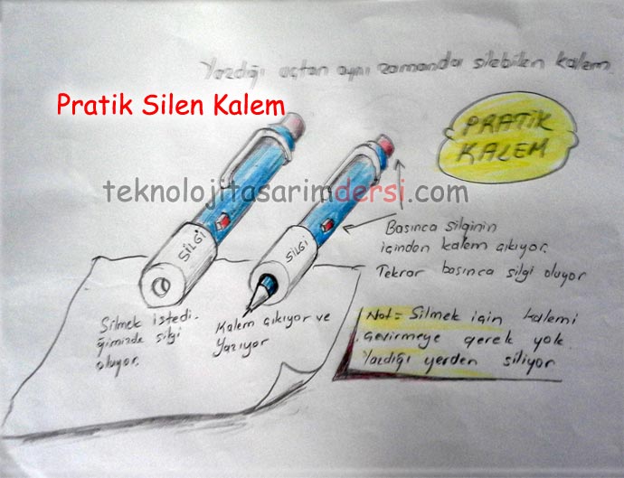 Teknoloji Tasarım Projesi 46 Pratik Silen Kalem